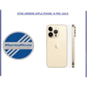 VITRE ARRIÈRE APPLE IPHONE 14 PRO GOLD
