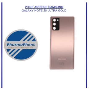 VITRE ARRIERE SAMSUNG GALAXY NOTE 20 GOLD