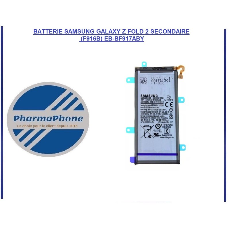 BATTERIE SAMSUNG GALAXY Z FOLD 2 Principal (F916) BATTERIE SAMSUNG GALAXY Z FOLD 2 Principal (F916)