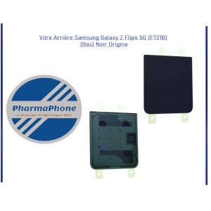 Vitre Arrière Samsung Galaxy Z Flip4 5G (F721B) (Bas) Noir Origine