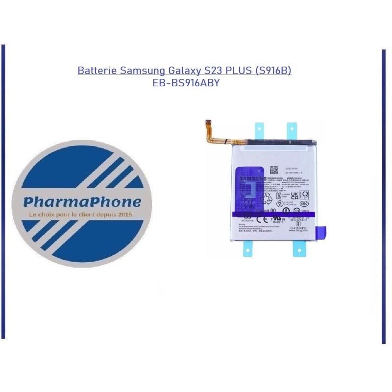 Batterie Samsung Galaxy S23 PLUS (S916B)  EB-BS916ABY