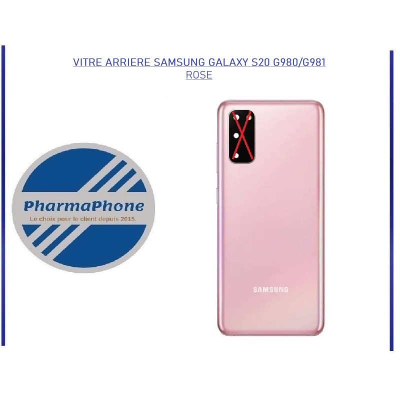 Vitre arriere ROSE Samsung Galaxy S20 (G980-G981) - EMPLACEMENT: Z2-R15-51