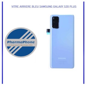 Vitre arriere bleu Samsung Galaxy S20 plus