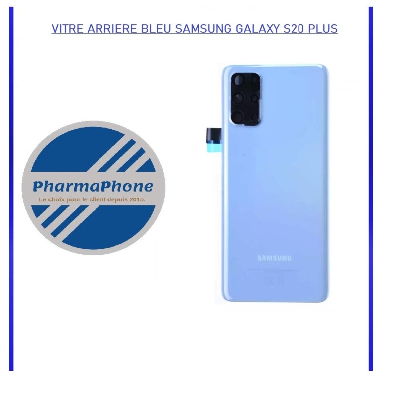 Vitre arriere bleu Samsung Galaxy S20 plus Vitre arriere bleu Samsung Galaxy S20 plus