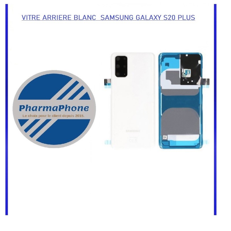 Vitre arriere BLANC Samsung Galaxy S20 PLUS Vitre arriere BLANC Samsung Galaxy S20 PLUS