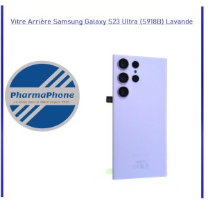 Vitre Arrière Samsung Galaxy S23 Ultra (S918B) Lavande