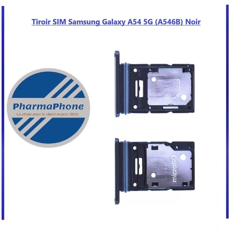 Tiroir SIM Samsung Galaxy A54 5G (A546B) Noir Tiroir SIM Samsung Galaxy A54 5G (A546B) Noir