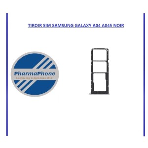 TIROIR SIM SAMSUNG GALAXY A04 A045 NOIR