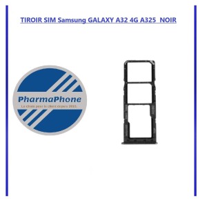 TIROIR SIM Samsung GALAXY A32 4G A325  NOIR
