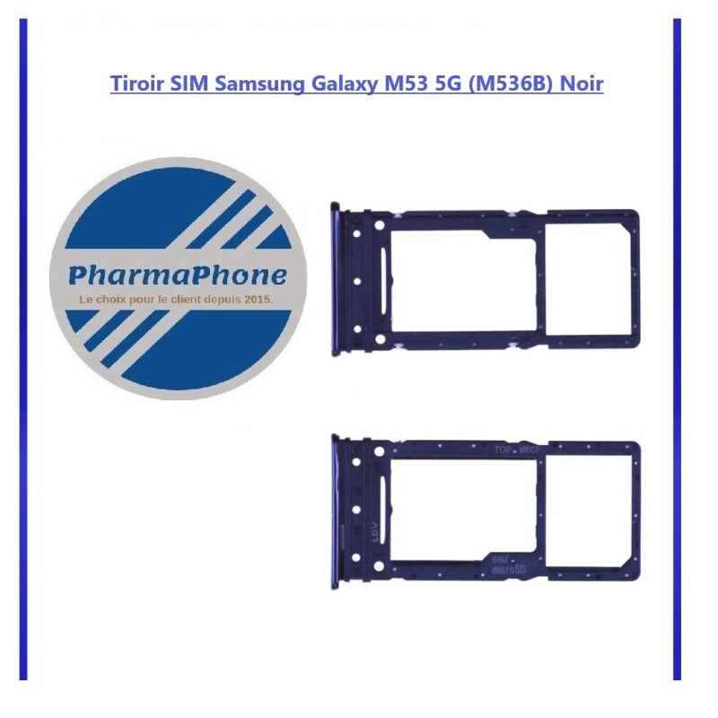 Tiroir SIM Samsung Galaxy M53 5G (M536B) Noir