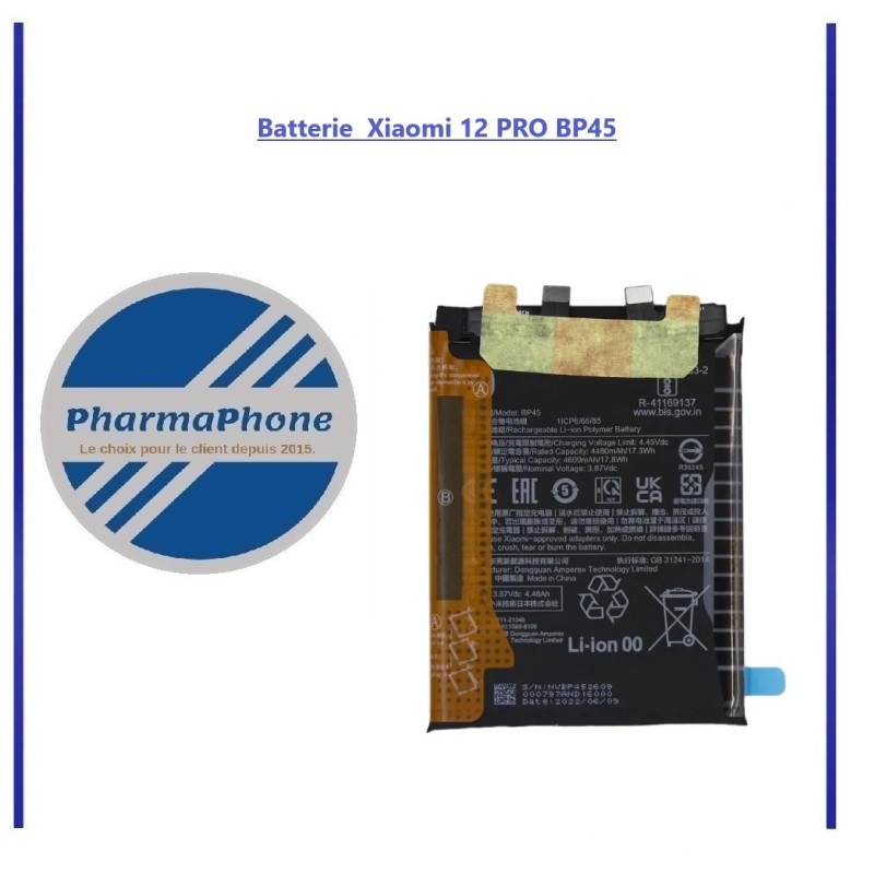 Batterie Xiaomi 12 Lite BP4B Batterie Xiaomi 12 Lite BP4B