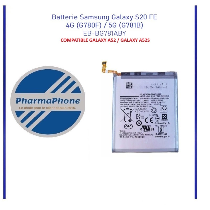 BATTERIE GALAXY S20 FE 5G / S20FE 4G BATTERIE GALAXY S20 FE 5G / S20FE 4G