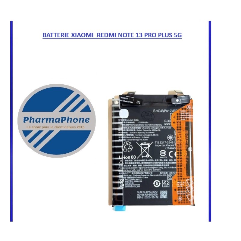 BATTERIE XIAOMI  REDMI NOTE 13 5G EMPLACEMENT: Z2-R09-E05