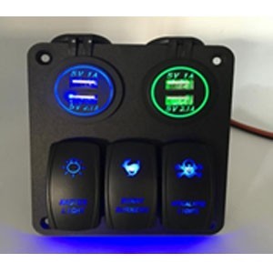 3 Gang etanche 12 V/24 V de voiture LED