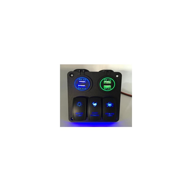 3 Gang etanche 12 V/24 V de voiture LED