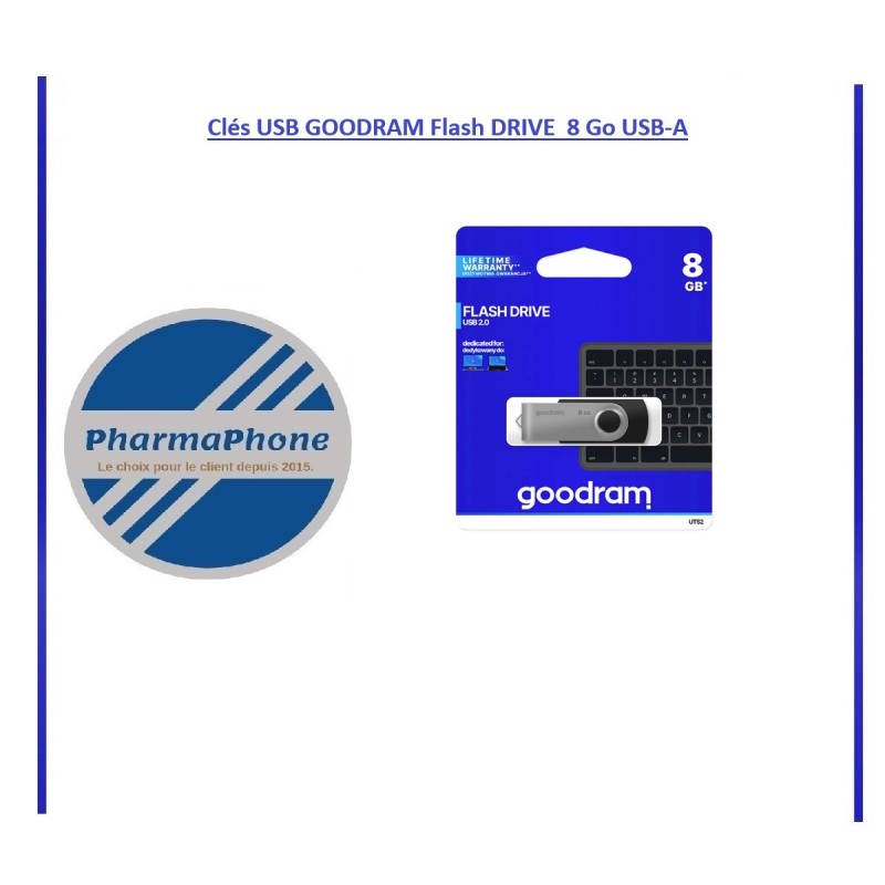 Clés USB GOODRAM Flash DRIVE 8 Go USB-A Clés USB GOODRAM Flash DRIVE 8 Go USB-A