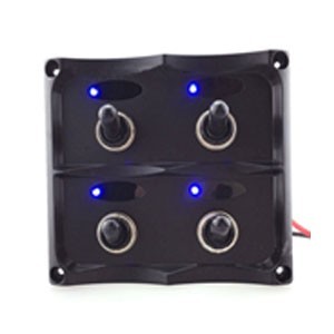 Panneau commutateur pour bateau LED bleu