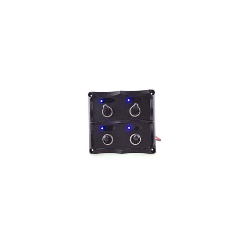 Panneau commutateur pour bateau LED bleu