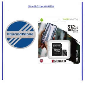 Micro SD 512 Go Classe 10 KINGSTON
