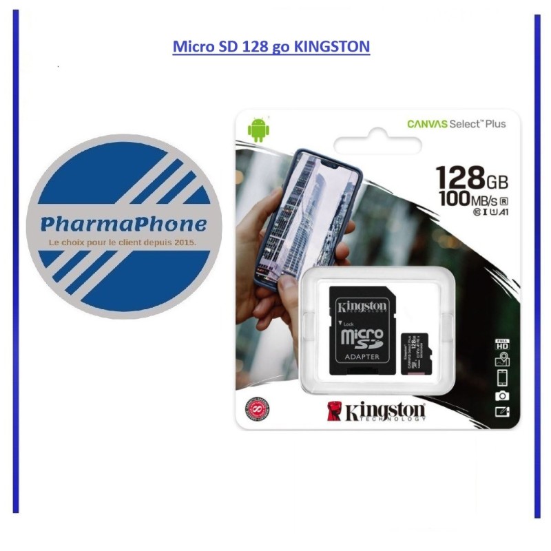 Micro SD 128 Go Classe 10 KINGSTON