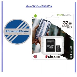 Micro SD 32 Go Classe 10 KINGSTON