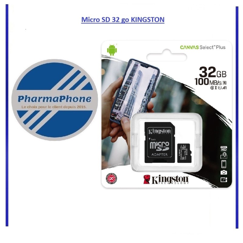 Micro SD 32 Go Classe 10 KINGSTON Micro SD 32 Go Classe 10 KINGSTON
