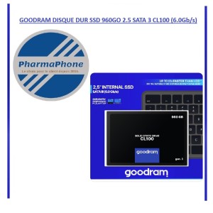 GOODRAM DISQUE DUR SSD 960GO 2.5 SATA 3 CL100 (6.0Gb/s)