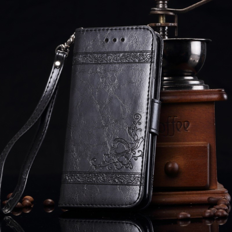 Portefeuille / Etuit iphone 7 Simili-cuir noir Dulcii Portefeuille / Etuit iphone 7 Simili-cuir noir Dulcii