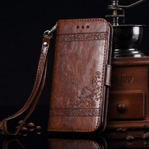 Portefeuille / Etuit iphone 7 Simili-cuir noir Dulcii