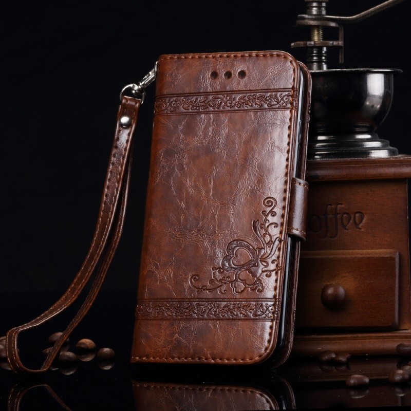 Portefeuille / Etuit iphone 7 Simili-cuir noir Dulcii