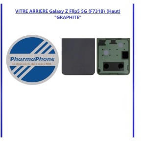 Vitre arrière Samsung Galaxy Z Flip5 5G (F731B) (Haut) Noir "GRAPHITE" Origine