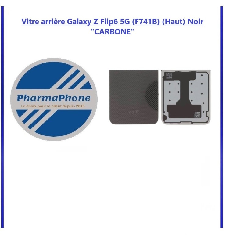 Vitre arrière Samsung Galaxy Z Flip5 5G (F731B) (Haut) Noir "GRAPHITE" Origine Vitre arrière Samsung Galaxy Z Flip5 5G (F731B) (Haut) Noir "GRAPHITE" Origine