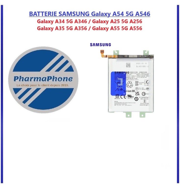 Batterie pour Samsung Galaxy A34 5G / A54 5G (A346B / A546B) Batterie pour Samsung Galaxy A34 5G / A54 5G (A346B / A546B)