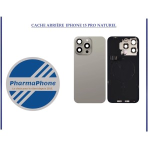 CACHE ARRIÈRE APPLE IPHONE 15 PRO MAX NATUREL EMPLACEMENT: