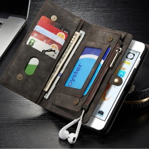 Portefeuille / Etuit iphone 6/6S Plus Simili-cuir Noir