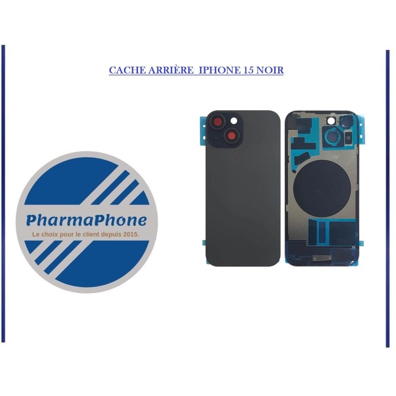 CACHE ARRIÈRE IPHONE 15 PRO NOIR EMPLACEMENT: CACHE ARRIÈRE IPHONE 15 PRO NOIR EMPLACEMENT: