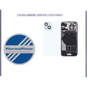 CACHE ARRIÈRE  IPHONE 15 PRO NOIR EMPLACEMENT: