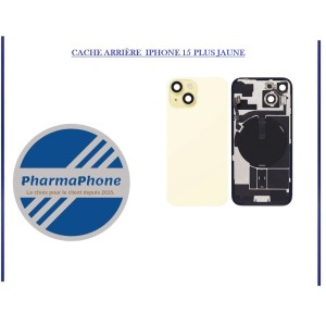 CACHE ARRIÈRE  IPHONE 15 PRO NOIR EMPLACEMENT: