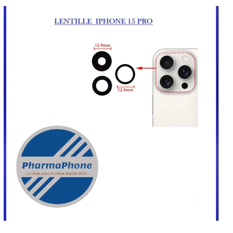 LENTILLE  IPHONE 15 PRO MAX