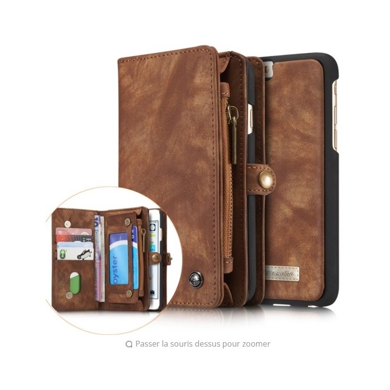 Portefeuille / Etuit iphone 6/6S Plus Simili-cuir Noir Portefeuille / Etuit iphone 6/6S Plus Simili-cuir Noir