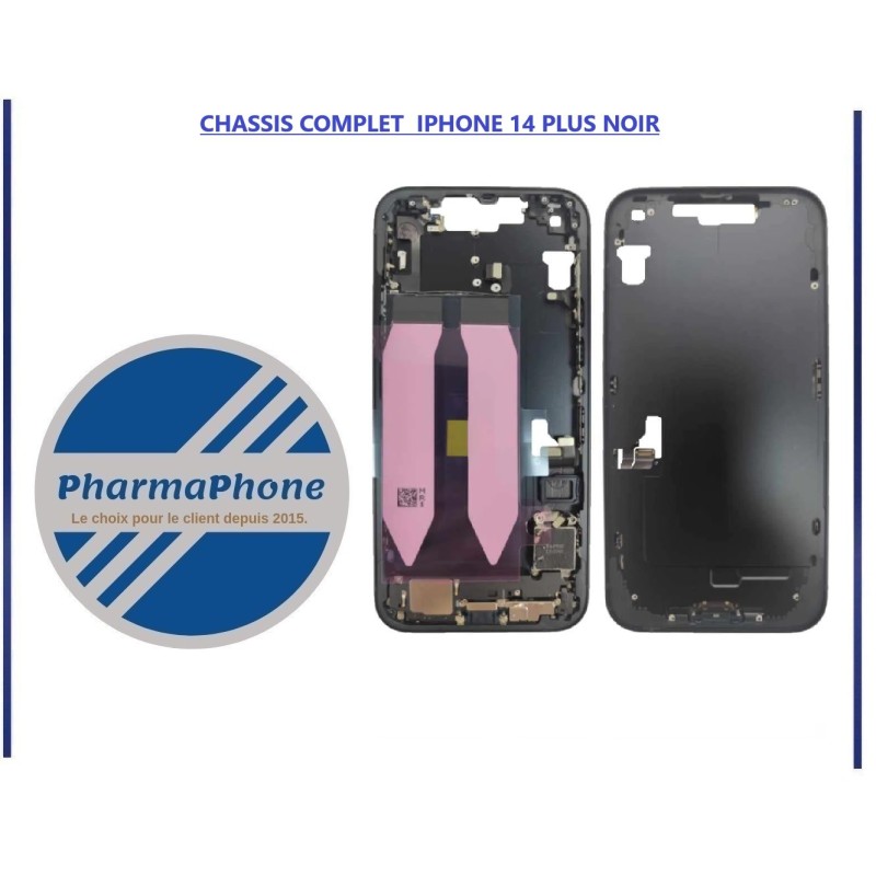 CHASSIS COMPLET IPHONE 14 PLUS NOIR CHASSIS COMPLET IPHONE 14 PLUS NOIR