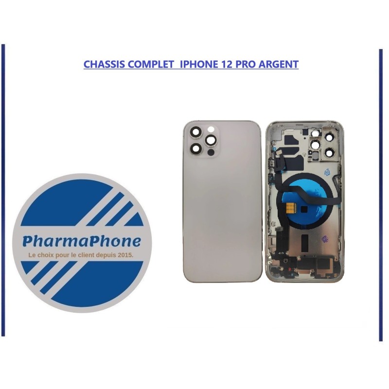 CHASSIS COMPLET IPHONE 12 PRO ARGENT CHASSIS COMPLET IPHONE 12 PRO ARGENT