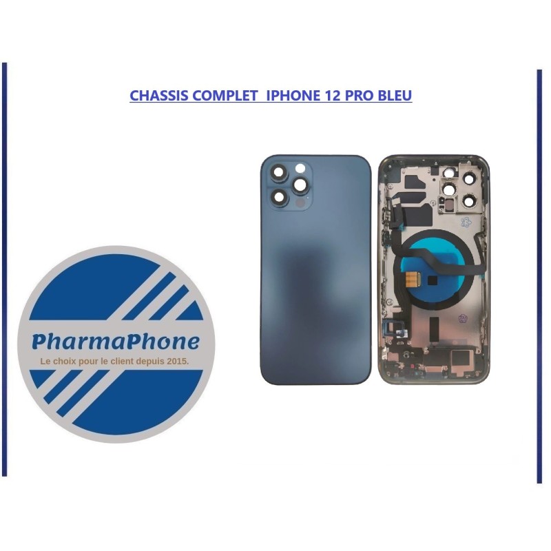 CHASSIS COMPLET  IPHONE 12 PRO BLEU