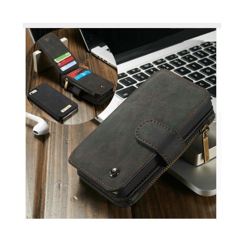 Portefeuille / Etuit iphone 6/6S Plus Simili-cuir Noir
