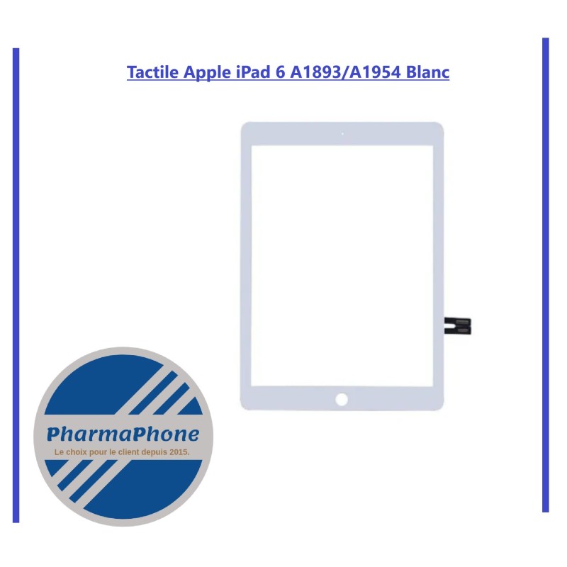 Vitre Tactile  IPAD 2017 5 Gé (A1822-A1823) / IPAD AIR1  (A1474-A1475) BLANC