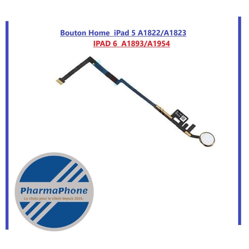 Bouton Home Apple iPad 5 A1822/A1823
