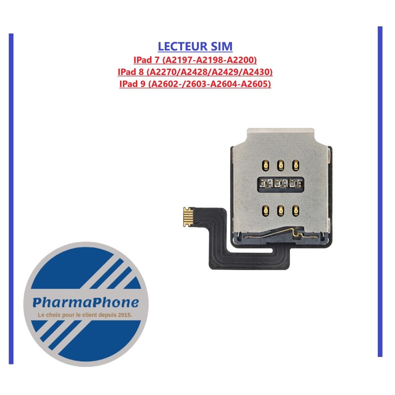 LECTEUR SIM  IPad 7 2019 /  IPad 8 2020 / IPad 9 2021