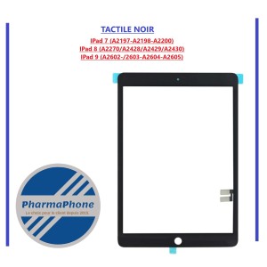 TACTILE NOIR IPad 7 2019 /  IPad 8 2020 / IPad 9 2021