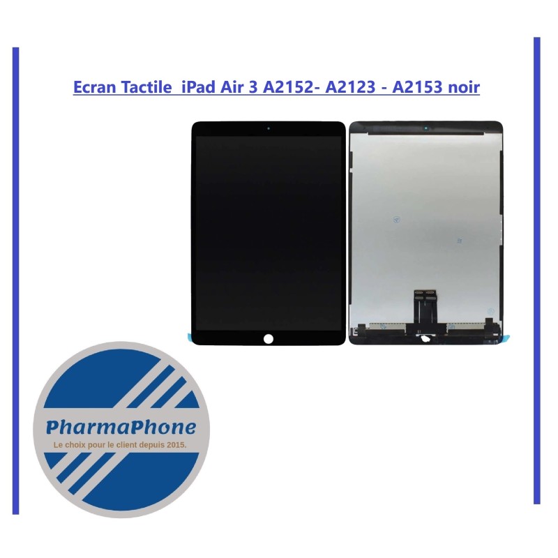 Ecran Tactile  iPad Air 3 A2152- A2123 - A2153 noir