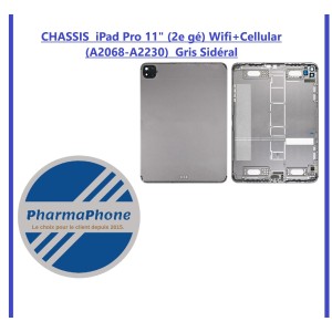 CHASSIS  iPad Pro 11" (2e gé) Wifi Cellular (A2068-A2230)  Gris Sidéral